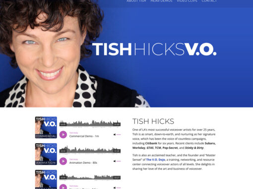 Tish Hicks V.O. – Branding & Website