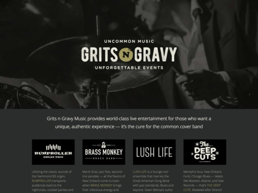 Grits n Gravy Music – Branding & Website